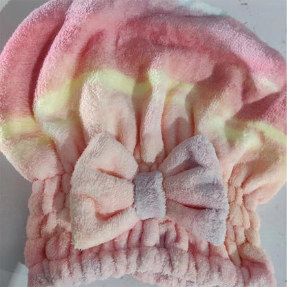 🧖‍♀️ 50% RABATT NU! 💧 Superabsorberande Hårturbann – Ultrasoft Korallfleece, Förkortar Torktiden & Förhindrar Värmeskador – Söt Rosedesign 🎀