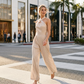 📢📢50 % RABATT !! ⏰Elegant jumpsuit med korsad halterneck