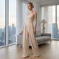 📢📢50 % RABATT !! ⏰Elegant jumpsuit med korsad halterneck
