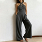 📢📢50 % RABATT !! ⏰Elegant jumpsuit med korsad halterneck
