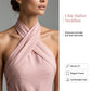 ✨💃Elegant halterneck-overall utan ärmar med knytband i midjan🌸