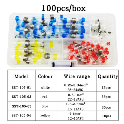 💧【Begrenztes Angebot – 50 % Rabatt!】🔌 Wasserdichte Lötanschlüsse Set | Praktisch für alle Kabel