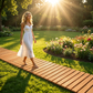 Roll-Out Wooden Garden Pathway