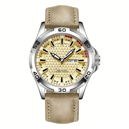 ⌚ ZEITLICH BEGRENZT 50% RABATT! 💥 Herren Leuchtende Quarz 30M Sport-Armbanduhr – 3D Geometrisches Zifferblatt, Kratzfest, Wasserresistent ✨