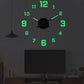 🕰️ 50% RABATT NU! ✨ 3D-väggklockset i Självlysande Akryl – Tyst & Borrfri – Perfekt för Modern Inredning 🏠