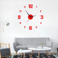🕰️ 50% RABATT NU! ✨ 3D-väggklockset i Självlysande Akryl – Tyst & Borrfri – Perfekt för Modern Inredning 🏠
