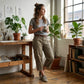 👖 50% RABATT NU! 🌿 Damcargo-capris med avslappnad passform – Rymliga nyttofickor, andningsbart tyg & bekväm silhuett✨