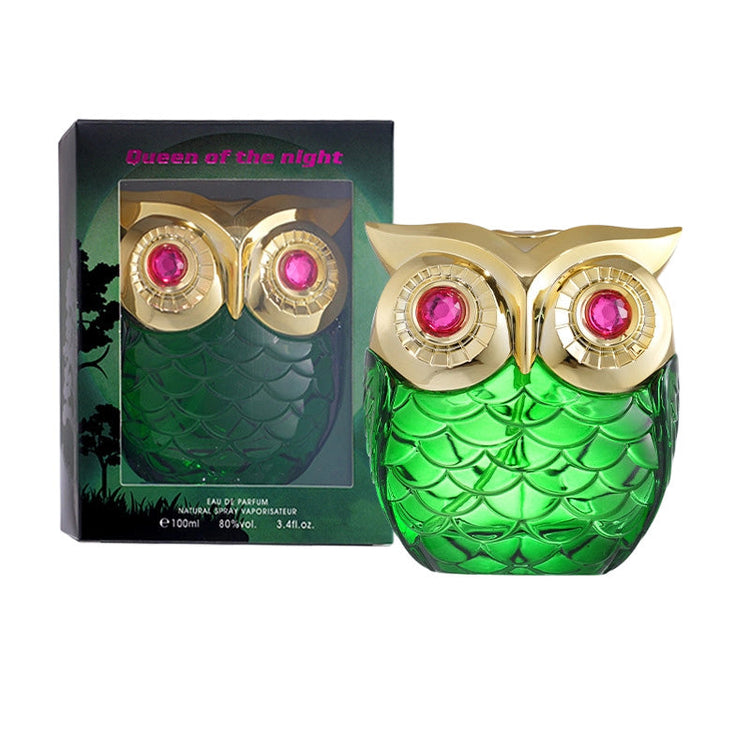 Eulenförmiger Eau-de-Parfum-Flakon | 100 ml | Floraler Duft, dekoratives Glasdesign