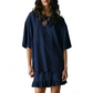 🌸 Women's Crewneck Short Sleeve Top & Pleated Skirt Set – 2-Piece Casual Outfit, Flattering High-Waist A-Line Skirt for Everyday Chic