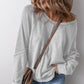 👚 50% RABATT NU! ✨ Casual Rundhalsad Topp med Lång Ärm – Andningsbar & Skön – Perfekt för Svala Dagar & Mysiga Kvällar 🌙