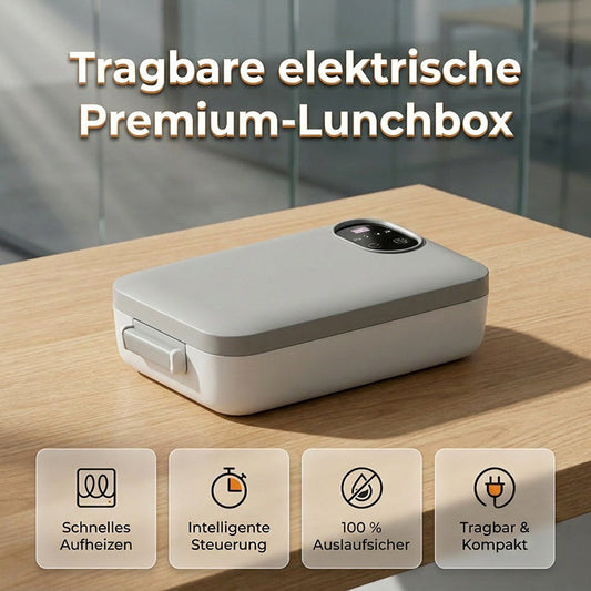🍱 50% RABATT! 🔥 Tragbare elektrische Lunchbox mit Selbstheizung – Warmes Essen überall – Perfekt für Büro, Baustelle oder Reisen – kompakt & leise 🔋✨