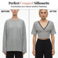 👚🎀 Damen Gestreiftes V-Ausschnitt Kurzarm Crop Top – 50% RABATT! Schmeichelhafter V-Ausschnitt, luftige Streifen, kurzer Schnitt – perfekt für Sommergefühle. 🔥☀️