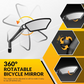🚲 360° verstellbarer Fahrrad-Rückspiegel für Lenker von 16 bis 31,8 mm