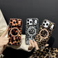 Magnetische Leopardenmuster Handyhülle
