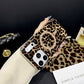 Magnetische Leopardenmuster Handyhülle
