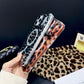 Magnetische Leopardenmuster Handyhülle