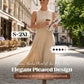 🎁2026 Neuankömmlinge 50% RABATT💥Damen Ärmelloses Plissiertes Maxikleid – Schmeichelhafter A-Linien-Schnitt – 94K+ verkauft, perfekt für den Sommer oder besondere Anlässe 🌸🌿☀️