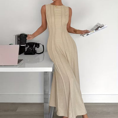 🎁2026 Neuankömmlinge 50% RABATT💥Damen Ärmelloses Plissiertes Maxikleid – Schmeichelhafter A-Linien-Schnitt – 94K+ verkauft, perfekt für den Sommer oder besondere Anlässe 🌸🌿☀️