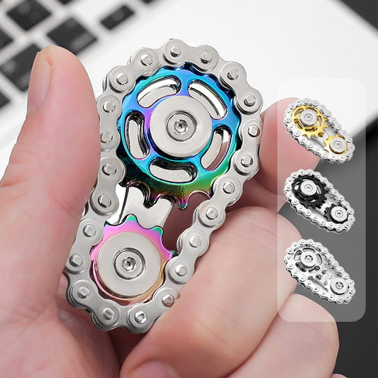 Edelstahl-Zahnrad-Ketten-Fidget-Spinner