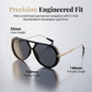 Retro Leopard-Print Rahmen Sonnenbrille