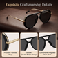 Retro Leopard-Print Rahmen Sonnenbrille