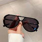 Retro Leopard-Print Rahmen Sonnenbrille