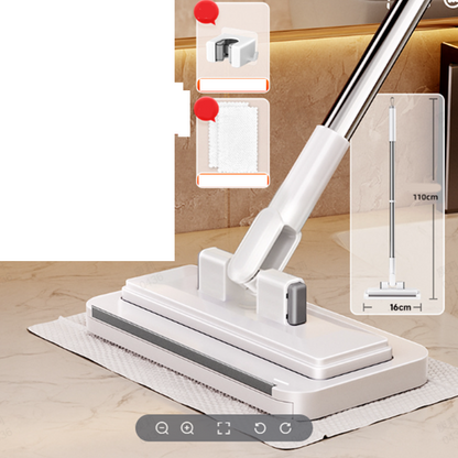 ⏳Begrenzte Zeit 50% Rabatt💥Freihand-Flachmopp mit universeller Tuchklemme