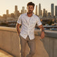☀️👔 ZEITLICH BEGRENZT 50% RABATT! Herren Geometrisches Muster Locker Sitzend Kurzarm Hemd – Weiches Sommergefühl, Bequemer Schnitt & Urlaubsreifer Style ✨