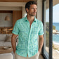 ☀️👔 ZEITLICH BEGRENZT 50% RABATT! Herren Geometrisches Muster Locker Sitzend Kurzarm Hemd – Weiches Sommergefühl, Bequemer Schnitt & Urlaubsreifer Style ✨