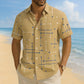 ☀️👔 ZEITLICH BEGRENZT 50% RABATT! Herren Geometrisches Muster Locker Sitzend Kurzarm Hemd – Weiches Sommergefühl, Bequemer Schnitt & Urlaubsreifer Style ✨