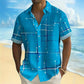 ☀️👔 ZEITLICH BEGRENZT 50% RABATT! Herren Geometrisches Muster Locker Sitzend Kurzarm Hemd – Weiches Sommergefühl, Bequemer Schnitt & Urlaubsreifer Style ✨