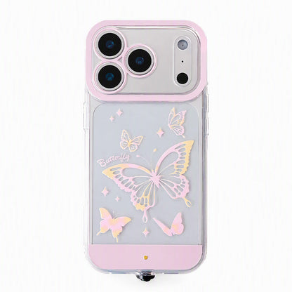 🦋 LED-Leucht-Schmetterlingshülle – Farbwechsel per Tipp | iPhone Hülle mit Blink-Alarm | Y2K-Stil ✨🌈