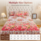 🌸 Florales 3-teiliges Bettrock-Set mit Rüschen