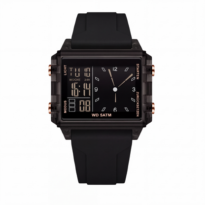 ⌚ Wasserdichte transparente Digitaluhr – Klares Retro-Design, Stoppuhr & Wecker 🌊
