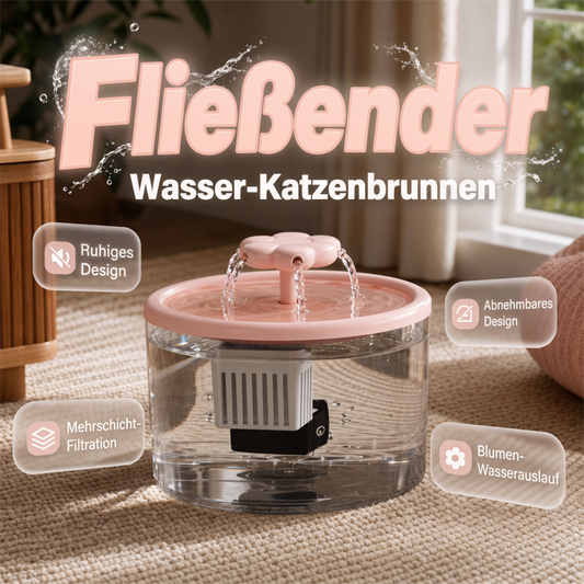 🐱🐶Automatischer Trinkbrunnen für Katzen und Hunde, 1,5 l