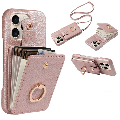 📱✨ 50% RABATT! 👜🔒 Crossbody-Geldbörsen-Handyhülle – RFID-Schutz, Fächergeldbörse, abnehmbarer Riemen & Litschi-Muster PU-Leder. Über 19.362 stilvolle & sichere Träger!✨
