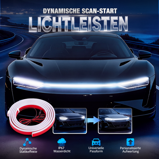 📢📢Motorhauben-Lichtleiste mit Scaneffekt – 150 oder 180 cm