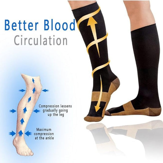 🏃Unisex-Kompressionssocken mit abgestuftem Druck 15–20 mmHg