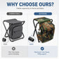 🪑50 % RABATT⏰ Tragbarer Falthocker‑Rucksack, zwei Funktionen in einem – sitzen & Sachen tragen beim Wandern & Camping⛰️