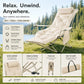 Verstellbarer Outdoor-Klappstuhl mit Beinstütze – 4 Positionen