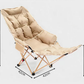 Verstellbarer Outdoor-Klappstuhl mit Beinstütze – 4 Positionen