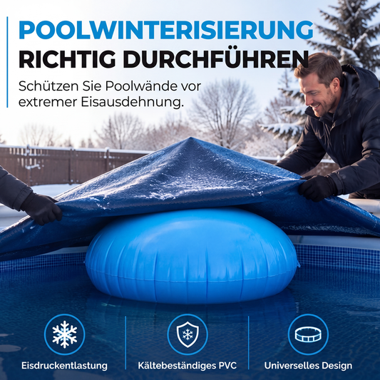 ❄️Rundes aufblasbares Luftkissen zur Winterfestmachung von Pools