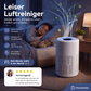 🌿 Luftreiniger für zu Hause mit mehrschichtiger Filtration und leisem Betrieb