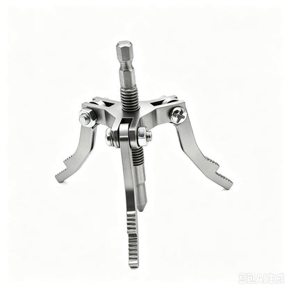 🔧 3-Backen-Rohrbruch-Extractor aus Kohlenstoffstahl für Bohrmaschinen