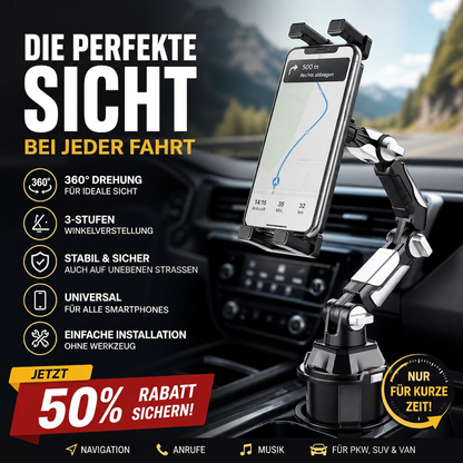 📢📢360° drehbarer und verstellbarer Auto-Becherhalter