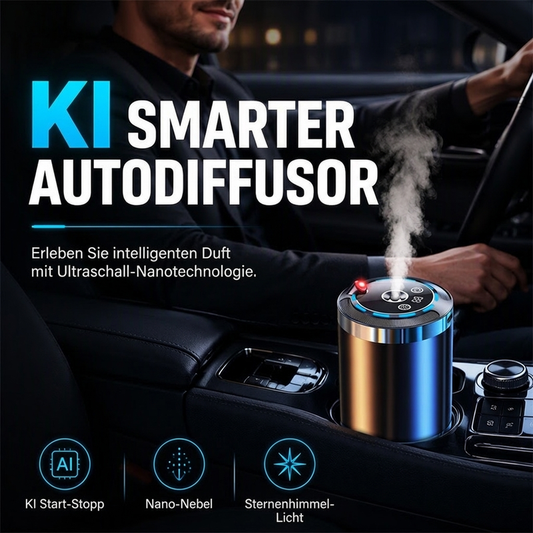 🚗 Auto-Duftspender mit Vibrationssensor und Lichtprojektion
