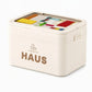 Mehrlagige Medikamenten- und Erste-Hilfe-Box mit Tragegriff