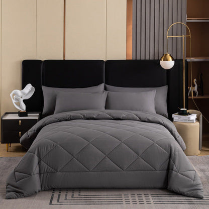 ⏳Zeitlich begrenztes Angebot⏳ Steppbettwäsche-Set 3-teilig – Wolkenweich, ganzjährig warm! 🛏️ Rautensteppung hält Form, feuchtigkeitsregulierend, samtig weich ☁️