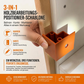 3-in-1-Holzbearbeitungs-Schablone für Schranktüren und Beschläge