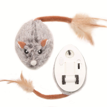 Interaktives elektrisches Katzenspielzeug in Mausform